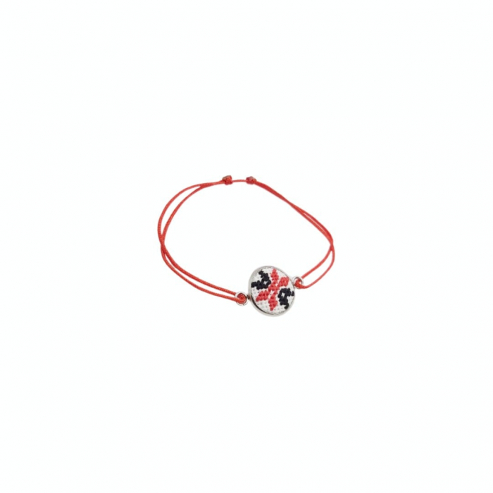 Bratara inox cu broderie [2]