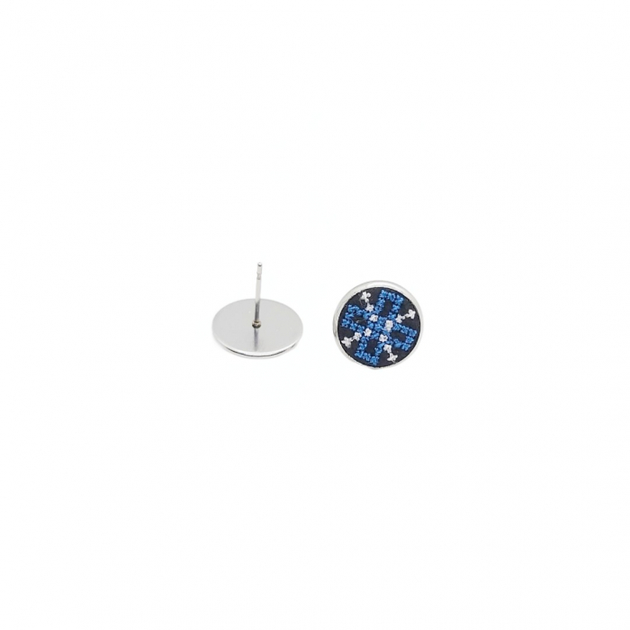 Cercei din inox cu broderie [1]