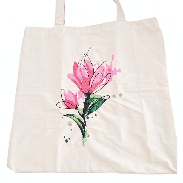 Traista bumbac cu brderie [2]