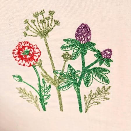 Bluză din bumbac cu broderie florală – Elena, S [2]