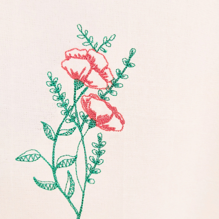 Bluză bumbac 100% cu broderie florala - lejeritate și simplitate [2]