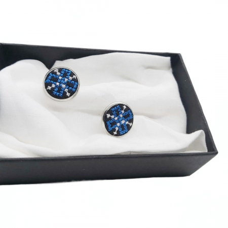 Cercei din inox cu broderie [1]