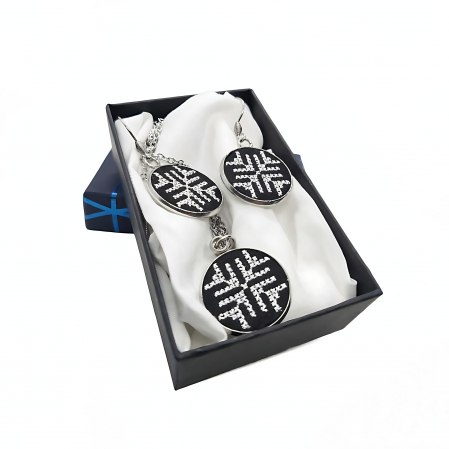 Seturi - Set bijuterii broderie traditionala montate in inox