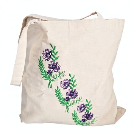 Traista bumbac cu brderie