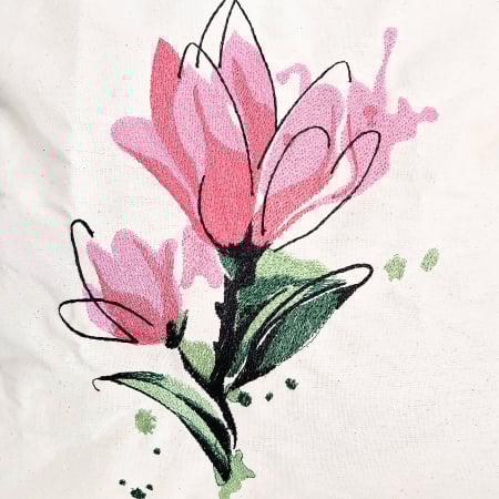 Traista bumbac cu brderie [3]