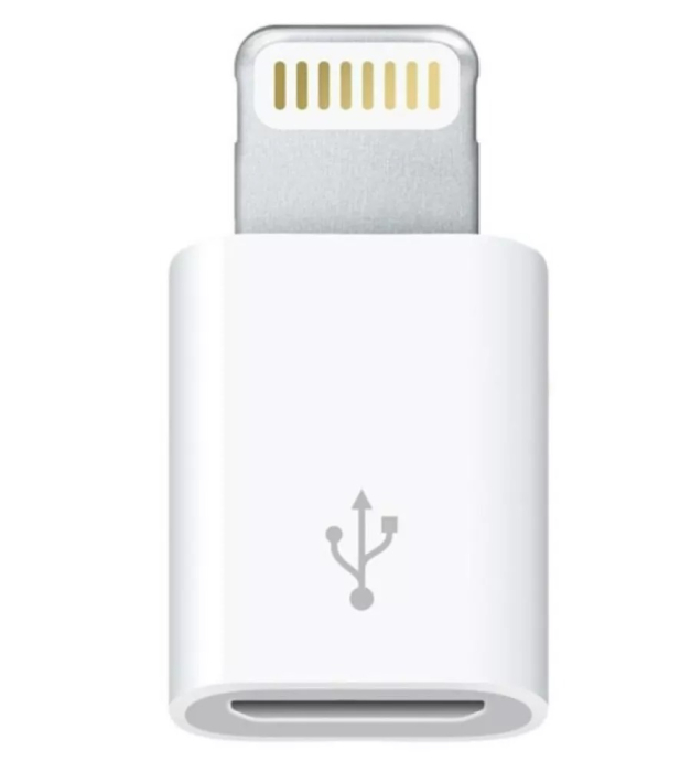 Adaptor microUSB la Lightning, alb, bulk [1]