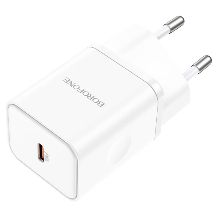 Adaptor priza Type-C, PD, 20W, Borofone BN6, alb [2]
