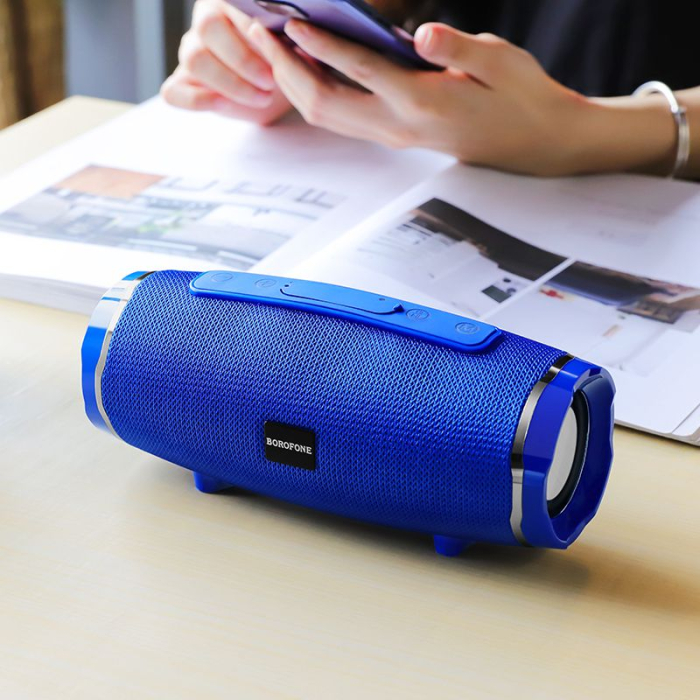 Boxa portabila bluetooth Borofone BR3 Rich Sound blue [2]