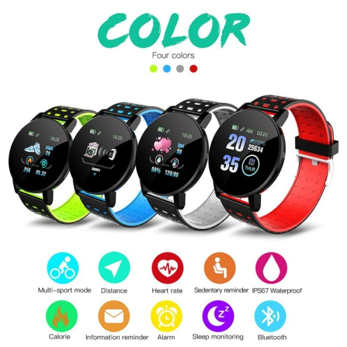 Bratara fitness 119 Plus  gri/negru [4]