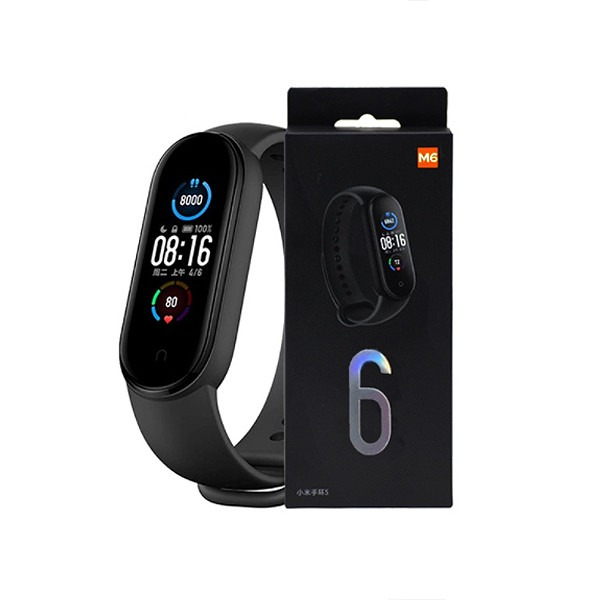 Bratara fitness M6, ecran color HD, bluetooth, monitorizare somn/ritm cardiac/saturatie oxigen/tensiune arteriala, curea neagra [2]