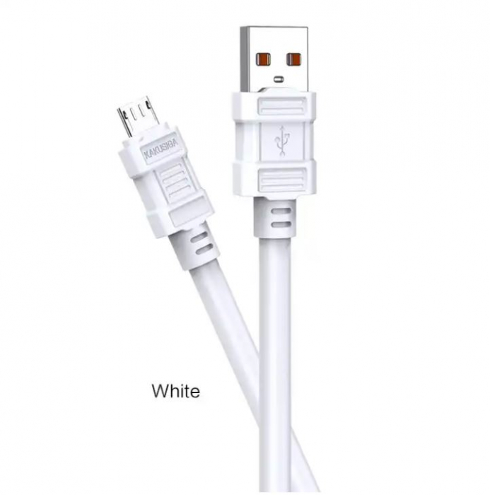 Cablu 3A USB / Micro, alb, 1 m, KSC-806 [2]