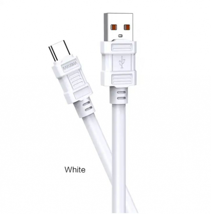 Cablu 3A USB / Type-C, alb, 1 m, KSC-806 [2]