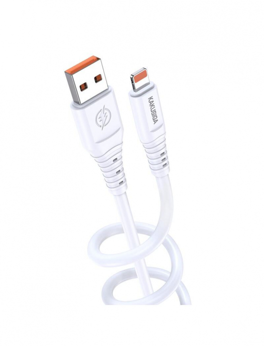 Cablu 5A USB / Lightning, alb, 1m, KSC-803 [2]