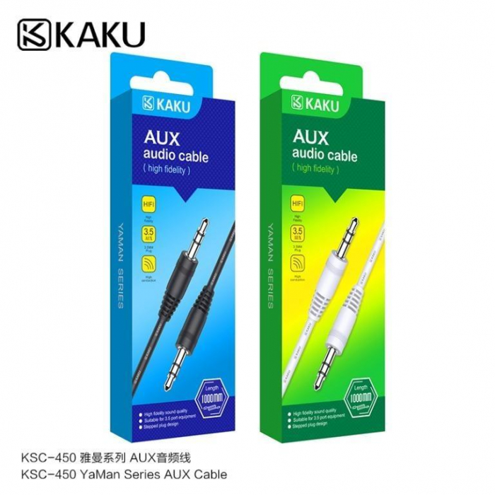 Cablu AUX 3.5 mm, negru, KSC-450 [2]