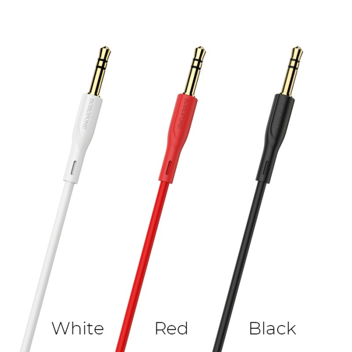 Cablu AUX Borofone BL1 - Jack 3,5 mm, 1m, rosu [2]