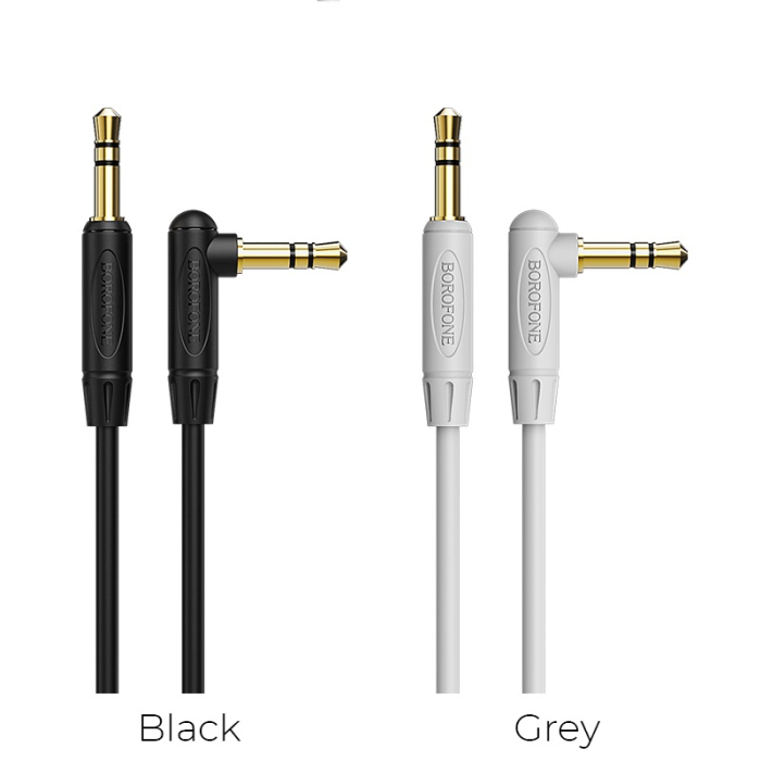 Cablu AUX Borofone BL4, AUX jack 3.5mm, 2m , negru [3]