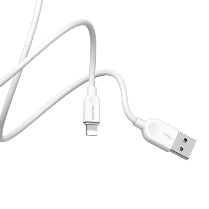 Cablu Borofone BX14 Lightning 2 m alb [3]