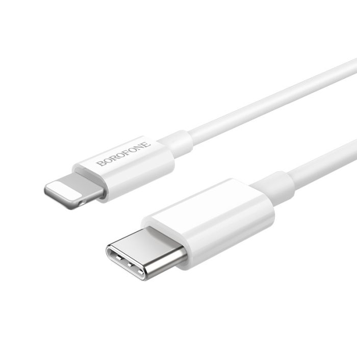 Cablu Borofone BX36 Lightning 1 m FAST CHARGE PD alb [3]