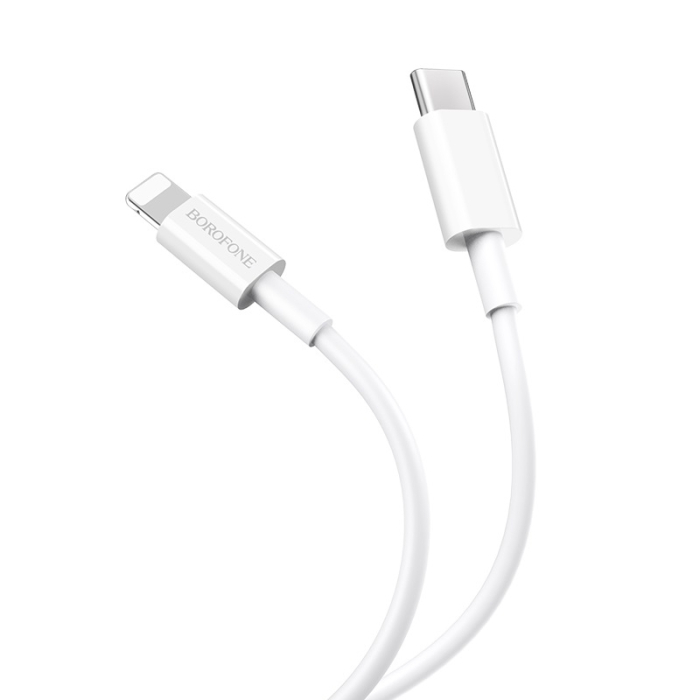 Cablu Borofone BX36 Lightning 1 m FAST CHARGE PD alb [2]