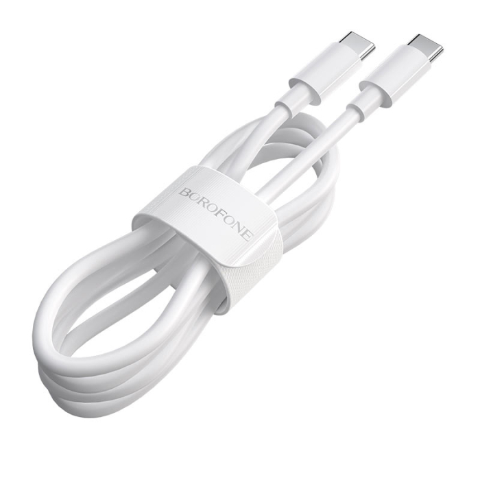 Cablu Borofone BX44 100W 1 m Type-C / Type-C alb [3]