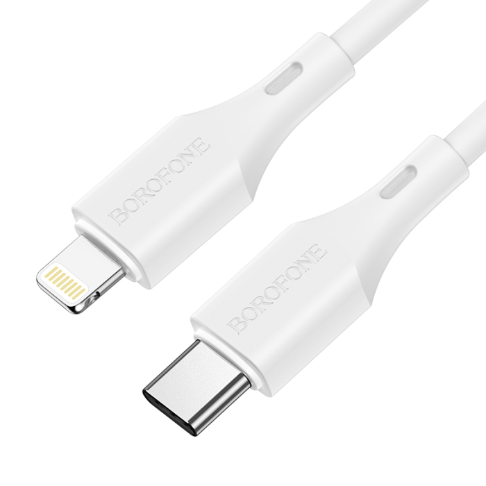 Cablu Borofone BX49 PD 20W 3A USB-C/Lightning alb [2]