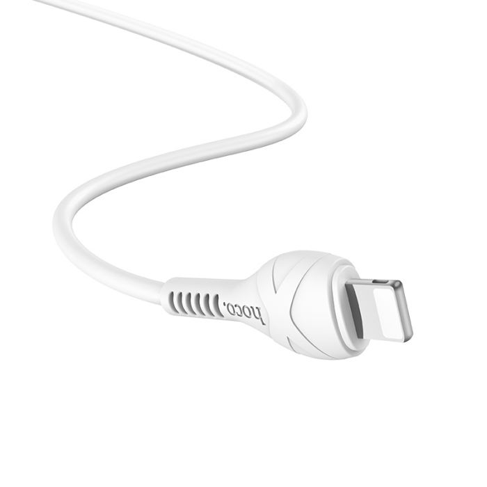 Cablu date si incarcare USB/Lightning Hoco X37, 2.4A, 1 m, alb [6]