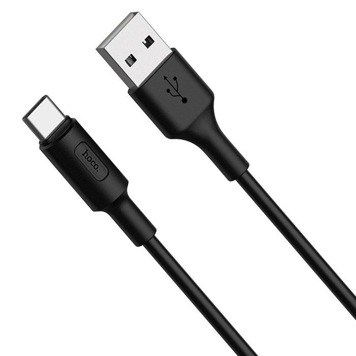 Cablu Hoco X25 3A USB-A la USB-C 1m negru [3]