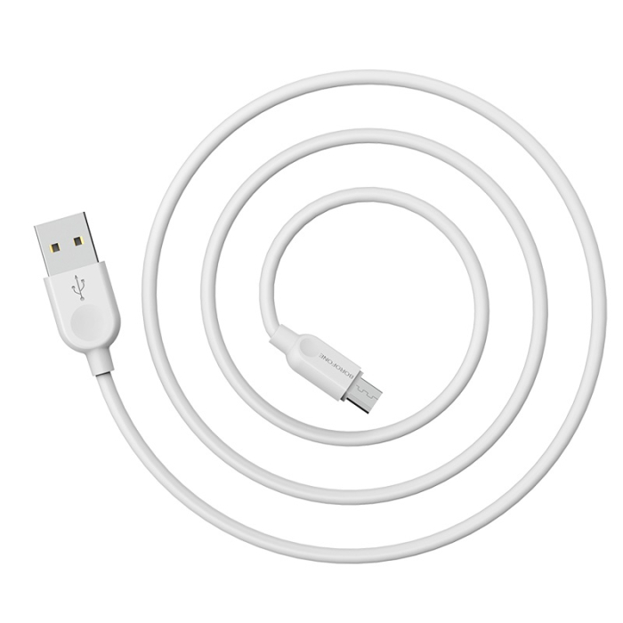 Cablu USB Borofone BX14 - Micro USB, 2M alb [6]