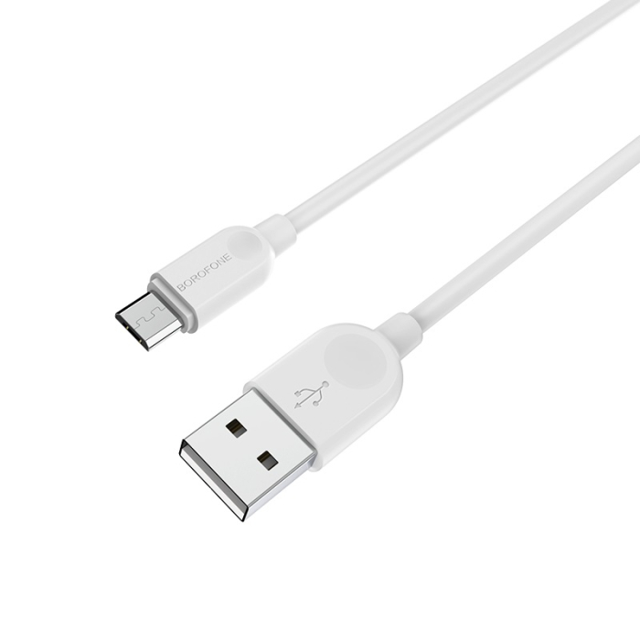Cablu USB Borofone BX14 - Micro USB, 2M alb [2]