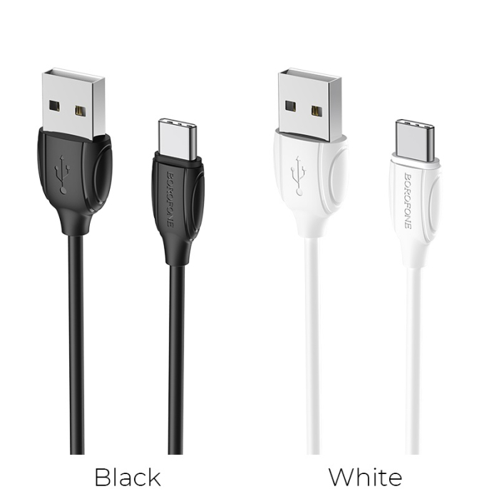 Cablu USB Borofone- BX19, 3A, USB-C,  1m, white [4]