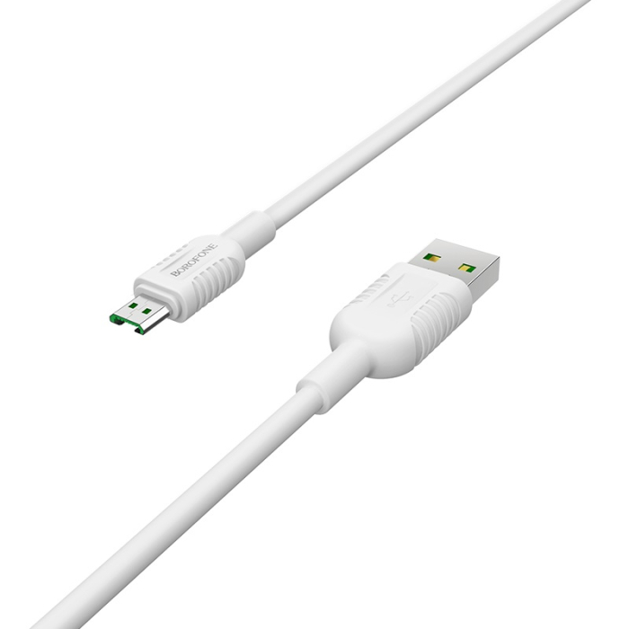 Cablu USB Borofone BX33 Billow Micro USB  1,2M  4A, alb [2]