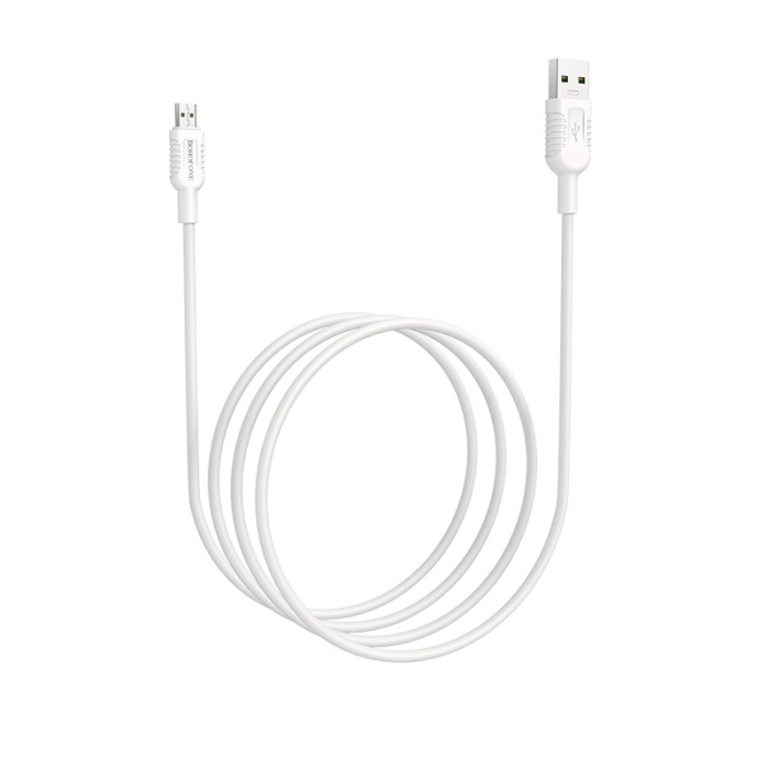 Cablu USB Borofone BX33 Billow Micro USB  1,2M  4A, alb [4]