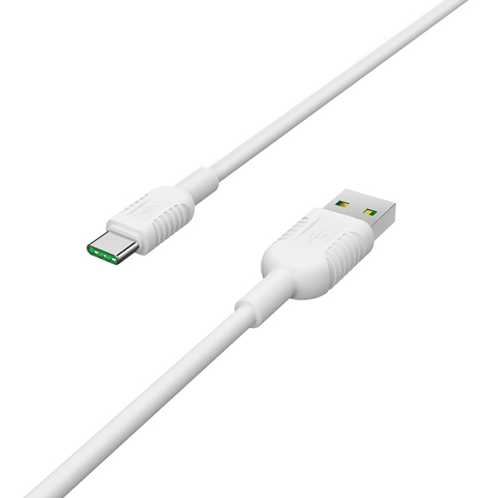 Cablu USB Borofone BX33 Billow Type-C  1,2M  5A, alb [2]