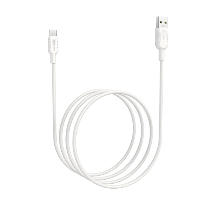 Cablu USB Borofone BX33 Billow Type-C  1,2M  5A, alb [4]