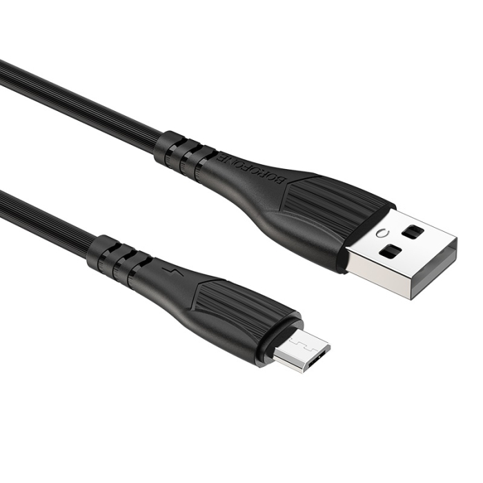 Cablu USB Borofone- BX37 2.4A, micro USB, 1m, black [2]
