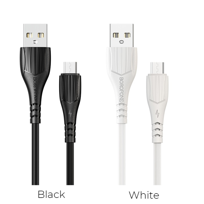 Cablu USB Borofone- BX37 2.4A, micro USB, 1m, black [5]