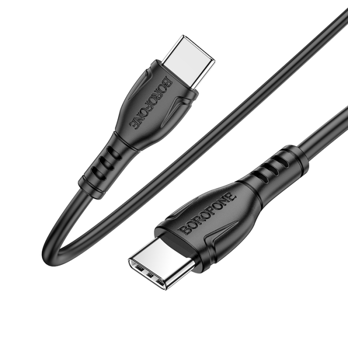 Cablu USB Borofone- BX51, 60W, USB-C la USB-C, 1m, white [2]