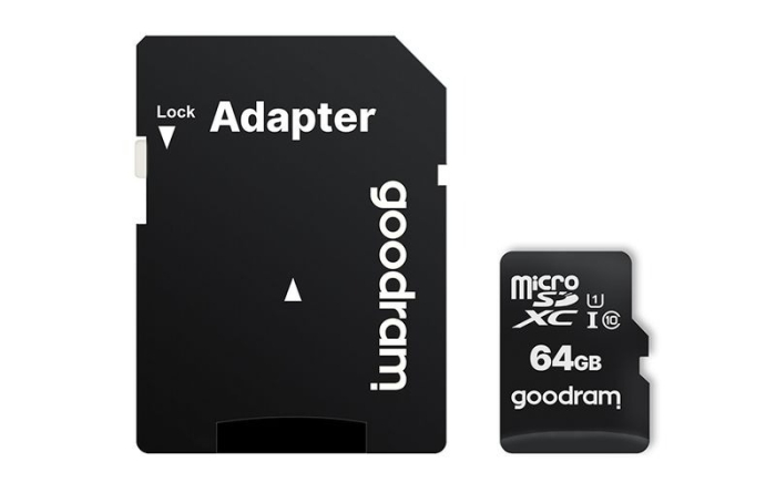 Card de memorie, Goodram, M1AA-0320R12, 64 GB, microSD HC UHS-I, ClasS10, Viteza citire 100MB/s, Adaptor SD inclus [2]