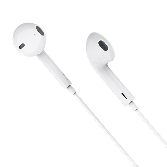 Casti Borofone BM27 cu mufa Type C si microfon, albe [6]
