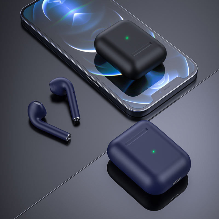 Casti fara fir Borofone BE42 Feliz TWS Airpods 2 negru [4]