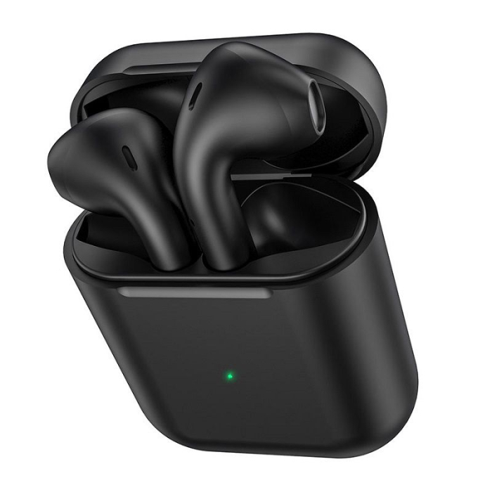 Casti fara fir Borofone BE42 Feliz TWS Airpods 2 negru [3]