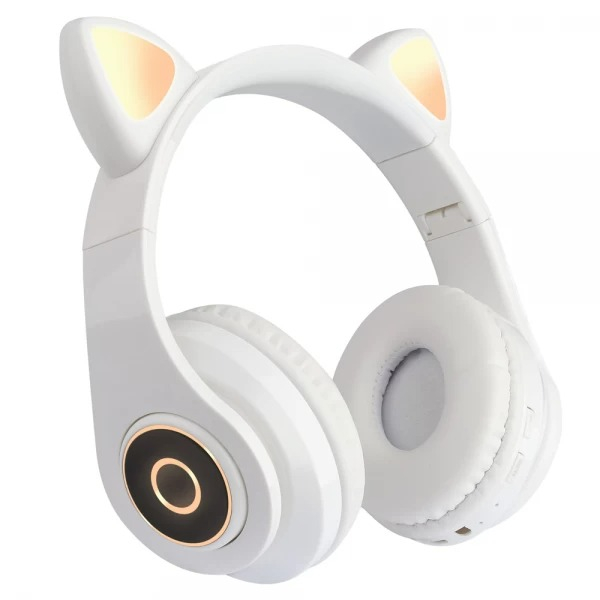 Casti on-ear cu bluetooth B39, alb [1]