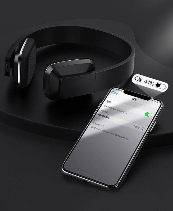 Casti on-ear Proda bluetooth 5.0 albastre (PD-BH300) [6]