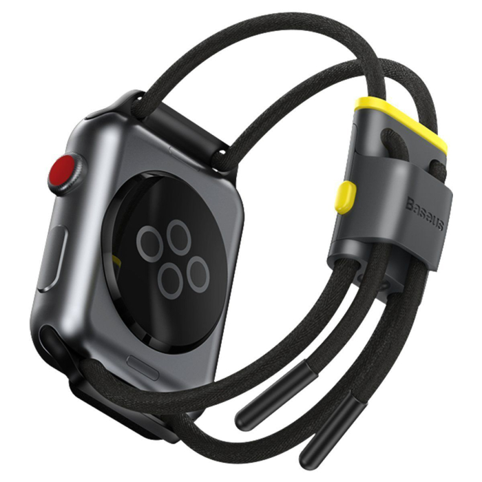 Curea Apple Watch  3/4/5/6/SE 38/40mm (LBAPWA4-AGY) Grey-yellow [2]