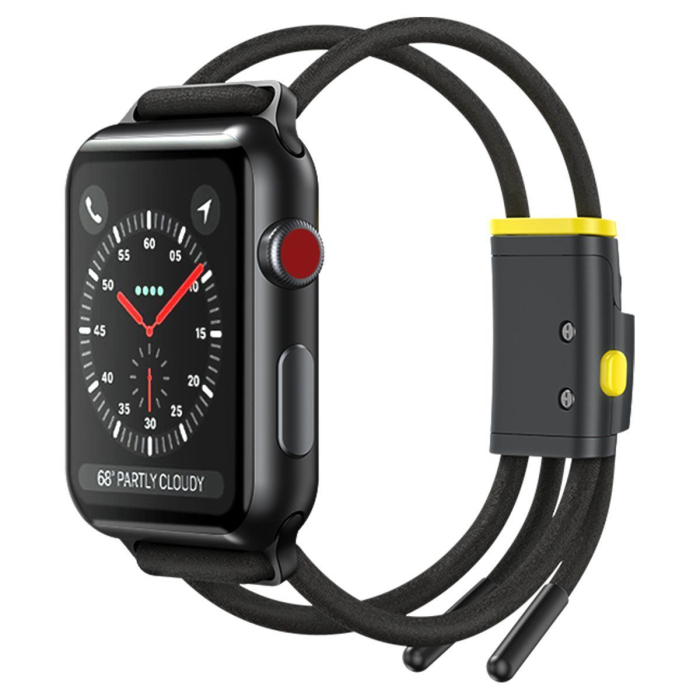 Curea Apple Watch  3/4/5/6/SE 38/40mm (LBAPWA4-AGY) Grey-yellow [4]