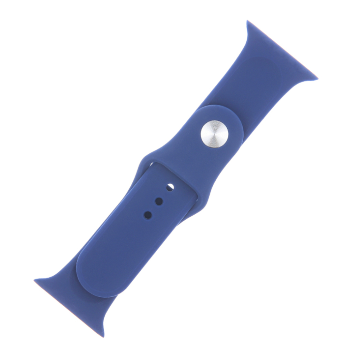 Curea silicon M/L pentru Apple Watch 42 / 44 / 45mm midnight blue [2]