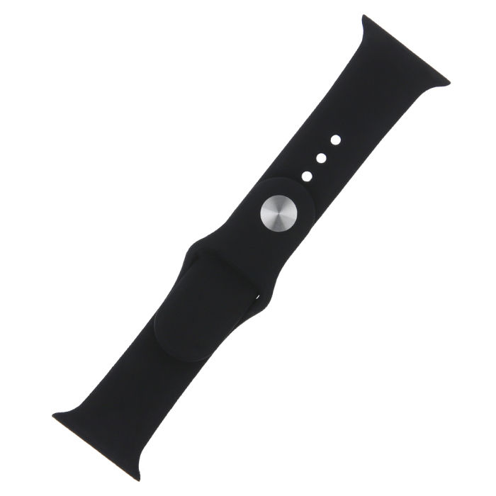 Curea silicon S/M pentru Apple Watch 38 / 40 / 41mm black [2]