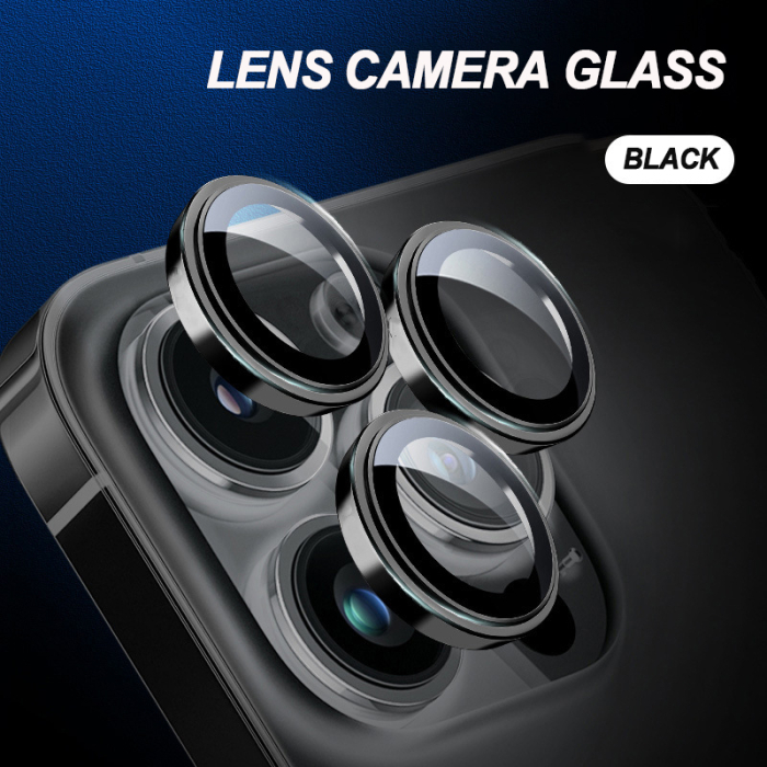 Folie protectie camera Metal Eagle Eye Original iPhone 14 / iPhone 14 Plus - black [4]