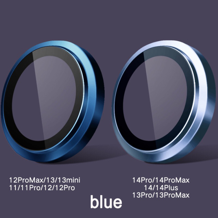Folie protectie camera Metal Eagle Eye Original iPhone 14 / iPhone 14 Plus - light blue [1]