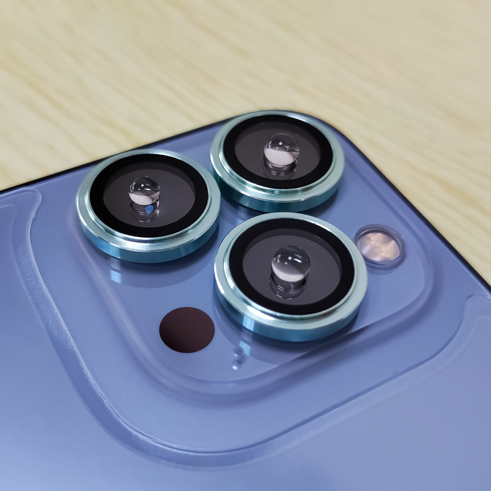 Folie protectie camera Metal Eagle Eye Original iPhone  iPhone 13 Pro / iPhone 13 Pro Max - light blue [6]